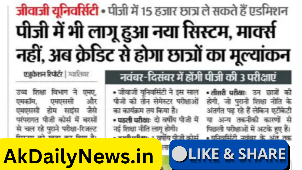 “पोस्ट ग्रेजुएशन कॉलेजों में नया नियम लागू | छात्रों के लिए बड़े बदलाव 2025”“New Rules Implemented in Post Graduation Colleges | Major Changes for Students 2025”